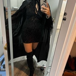 Black dress , mesh , keyhole , lace , gothic , LBD , short